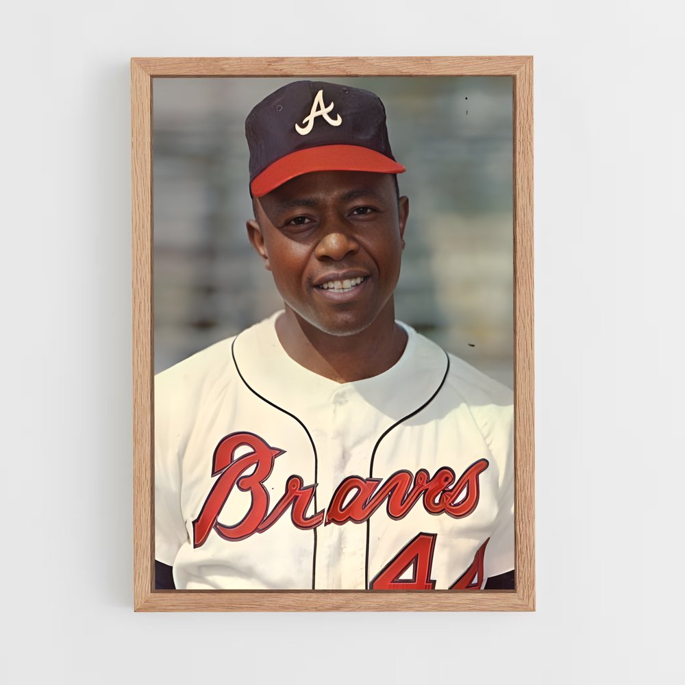 Poster Hank aaron – affiche Baseball (vue 4)